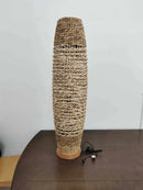 Lampada in rattan naturale da terra con attacco cm ø31xh119,5