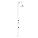 Doccia da Giardino in Alluminio Soffione I-switch Quadrato con Termometro LCD Sined Luna Alu Bianco 