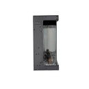 Camino Elettrico Da Parete A Incasso 3 Lati 127x20x44 cm Boston Nero      