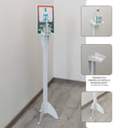 Piantana per Dispenser Igienizzante per Mani in Ferro Lisa Luxury Bianca