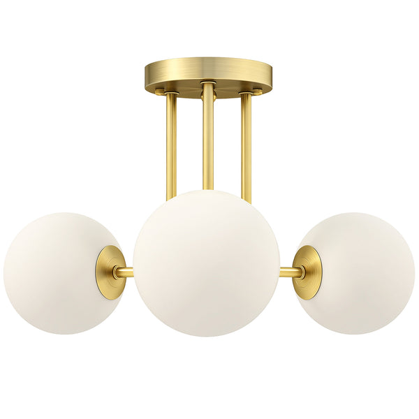Lampadario da Soffitto Vintage 42x42x26.5 cm con 3 Punti Luce Attacchi G9 in Metallo e Plastica Oro prezzo