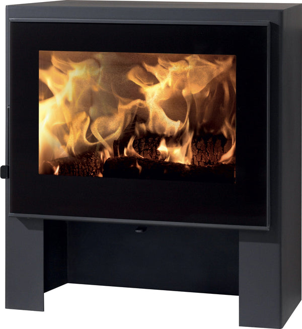 acquista Stufa a Legna 6,7 kW 69,5x64x40 cm Naxos Nera