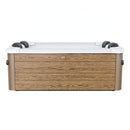 Vasca Idromassaggio Spa Oslo Amber Aero Plus Smart con Wifi per 6 Persone 180x180x65 cm in Materiale Plastico Effetto legno Ambra