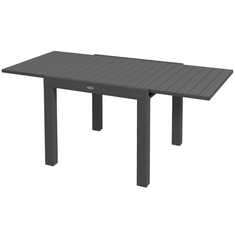 Tavolino Esterno HDPE Resistente Intemperie Tavolino Adirondack Quadrato Patio Grigio 90231646