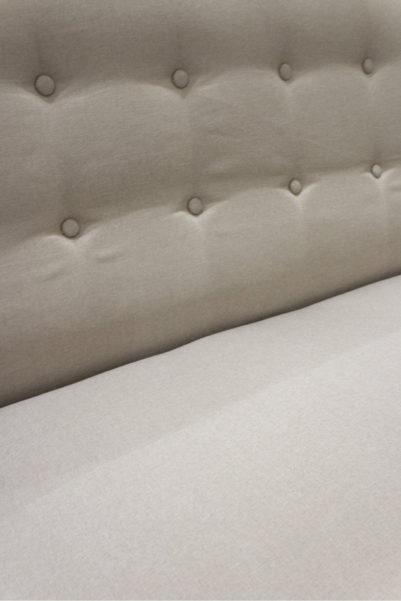 Divano 2 Posti 137x75x89 cm in Tessuto Soriani Ecrù