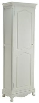 Mobile Alto 1 Anta in Legno Basilea Bianco Anticato