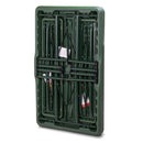 Set Birreria da Giardino Pieghevole Tavolo 105x69x64 cm 2 Panche in Polietilene Verde