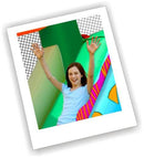 Castello Giostra Gonfiabile Jungle Fun con Scivolo e Pompa Inclusa Happy Hop