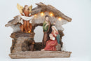 Natività Decorativa con Capanna 20h cm con Luci