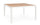 Tavolo da Esterno 136x136x75h cm in Alluminio e Polywood Hilija Naturale e Bianco