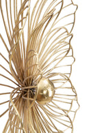 Pannello Flowery Stick 50x8x47 cm in Ferro Oro