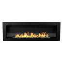 Camino a Bioetanolo da Incasso 120x15x40 cm Livorno 120 Nero