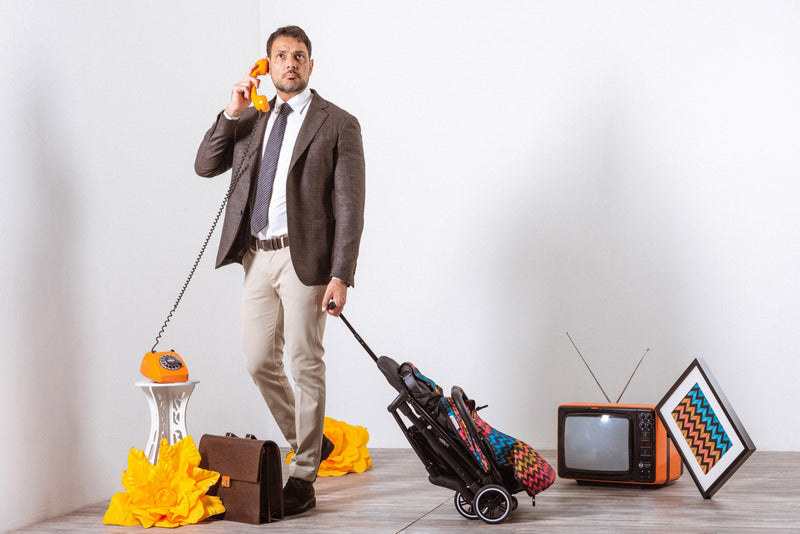 Passeggino Trolley Leggero per Bambini Zibos Velo Jeans Blu