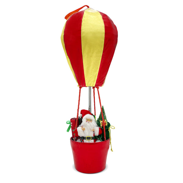 online Babbo Natale con Mongolfiera H60 cm con Luci e Suoni