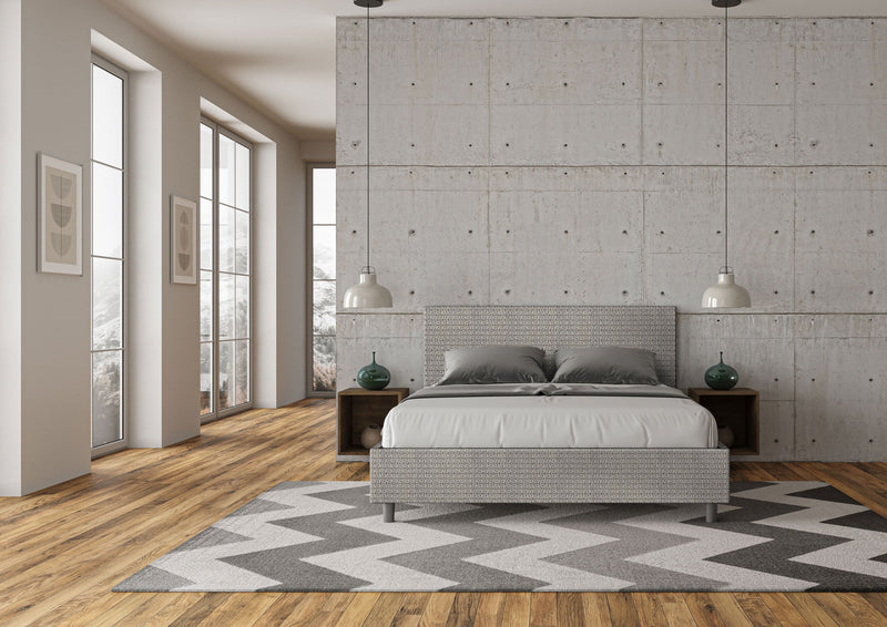 Letto Matrimoniale Adele Labirinto 02 Grigio Varie Misure