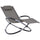 Sedia a Dondolo Pieghevole da Giardino 154x80x84 cm  Mag Grigio
