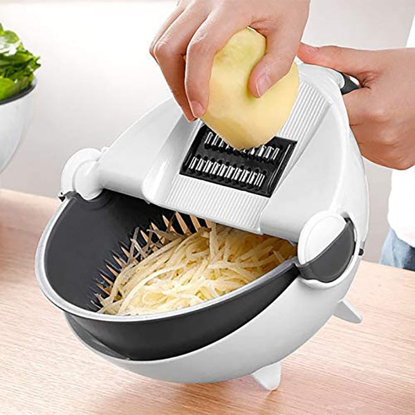 Attrezzo Taglia Scola Verdure Affettatrice Multifunzione Bianco prezzo