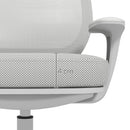 Sedia Poltrona Operativa da Ufficio 55x48x82,5-94,5 cm Tessuto a rete Grigia