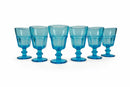 Set 6 Calici Ø8,5x14 cm in Vetro Villa d'Este Home Tivoli Floyd Blu