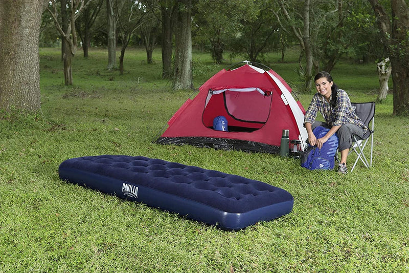 Materasso Gonfiabile Floccato Singolo 185x76x22 cm Bestway Pavillo 67000