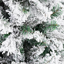 Albero di Natale Innevato Slim Saint Moritz Ø85x210 cm 668 Rami Super Folto Salvaspazio in PVC Verde      