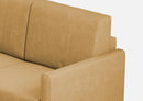 Divano Angolare 7 Posti 281x281x85 cm Karay in Tessuto Ocra