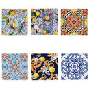 Sottopentola Quadrato Ø16 cm in Ceramica VdE Tivoli 1996 Italian Beauty