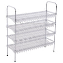 Scarpiera in Metallo con 4 Ripiani Regolabili 75x25x87 cm 