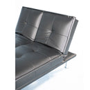 Divano Letto Prontoletto Desire Rivestimento in Similpelle Nero