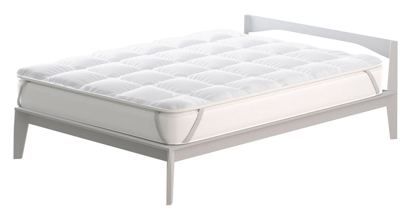 Topper Trapuntato 300 gr/mq con Elastici Basic Bianco Varie Misure