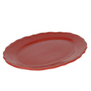 Piatto Ovale 35x26xh3 cm in Gres Porcellanato Juliet Rosso