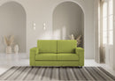 Divano 2 Posti 148x85x85 cm Marrak in Tessuto Verde