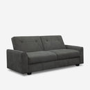Divano Letto Clic Clac 218x40x90 cm in Tessuto Grigio Scuro