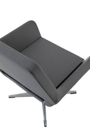 Poltrona in Metallo 75x58x83,5cm TFT Cross Grigia Cromata