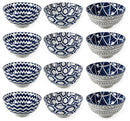 Set 12 Ciotole Ø12x6 cm 240 ml in Gres VdE Tivoli 1996 Tribe