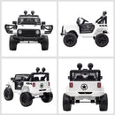 Macchina Elettrica per Bambini 12V Fuoristrada Bianco