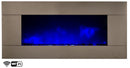 Camino Elettrico da Parete Wifi Effetto Fiamma 2000W CheminArte Pure Inox XXL