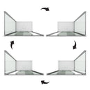 Box Doccia Angolare 1 Anta Scorrevole In Cristallo Opaco 6mm H185 Fosterberg Kolding Duo Varie Misure