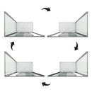 Box Doccia Angolare 1 Anta Scorrevole In Cristallo Trasparente 6mm H185 Fosterberg Kolding Duo Varie Misure