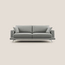 Divano 3 Posti 198x88x93 cm in Tessuto Grigio