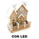 Casetta in Legno con Led naturale cm 26x14xh30