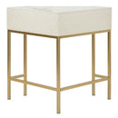 Console Angolare Sharon 84,5x60x77 cm in Pino e MDF e Metallo e Plastica      