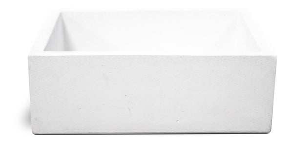 Lavello da Giardino Senza Rubinetto in Cemento Granulato di Marmo Madrid Bianco online