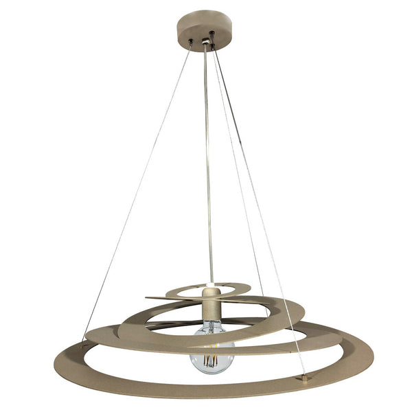 Sospensione 1xE27 Montatura Sabbia C/Acciaio E-Energy Saturno online