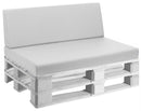 Cuscini per Pallet 120x80 cm Seduta e Schienale in Similpelle Mariotti Reforma Bianco