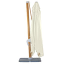 Ombrellone da Giardino Decentrato 4x4m Roma Wood beige