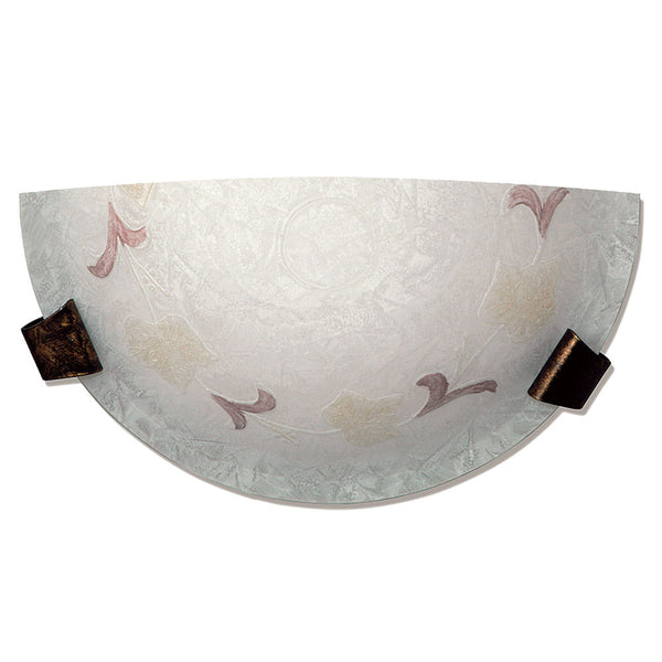 Applique 1xE27 Ganci Marrone Vetro Screpolato Ambra-Verde E-Energy Ambra prezzo