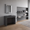 Consolle Tavolo Allungabile 90-302x42x75 cm Evolve Antracite Spatolato  