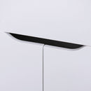 Scrivania Angolare con Libreria 140x117x76 cm con Armadietto e Cassetto color Legno e Bianco   