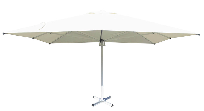 Ombrellone da Giardino 5x5m in Alluminio e Poliestere Bianco